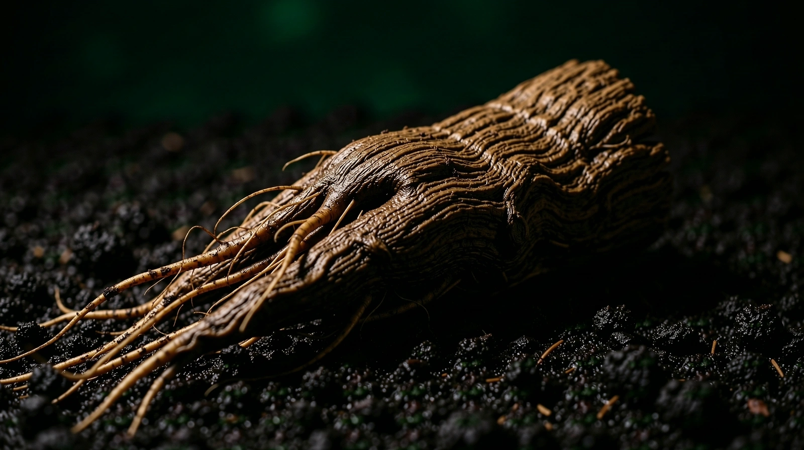 Macro botanical root texture